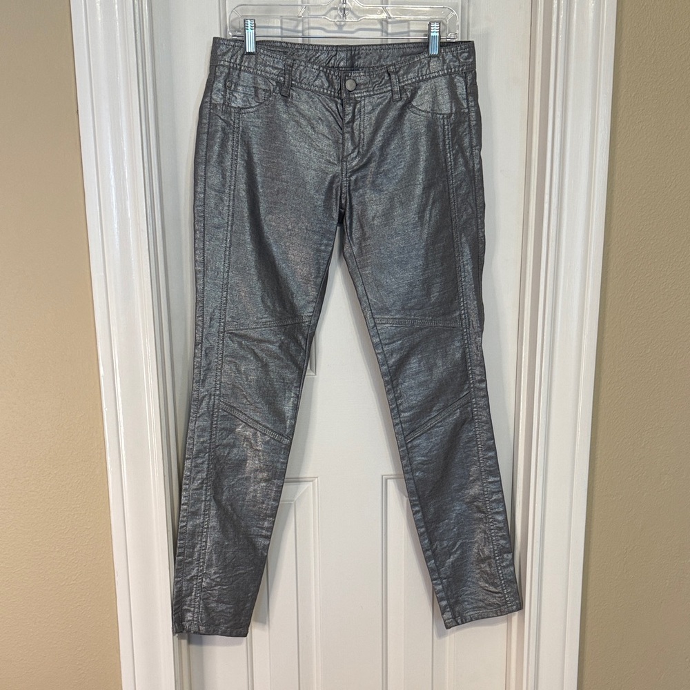 Armani Exchange Gray Textured Pants